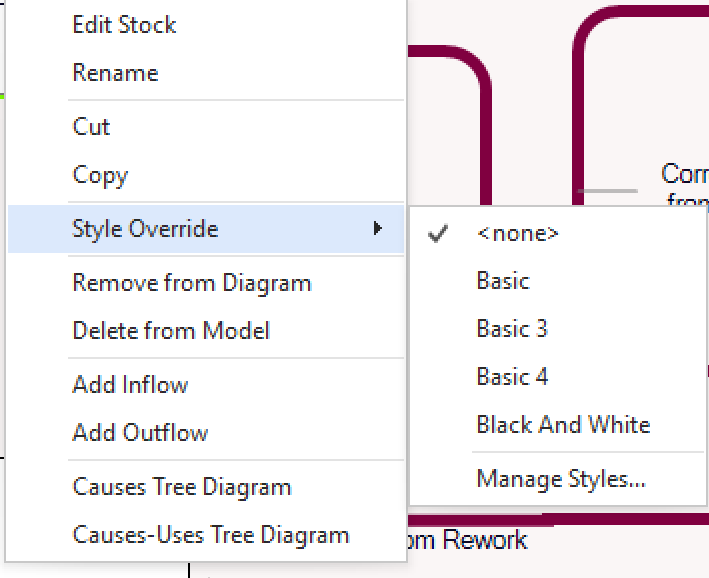 Style Override Context
